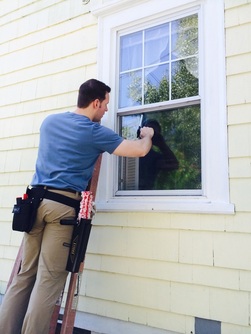 Rhode Island Epic View Window Cleaning with Squeegee