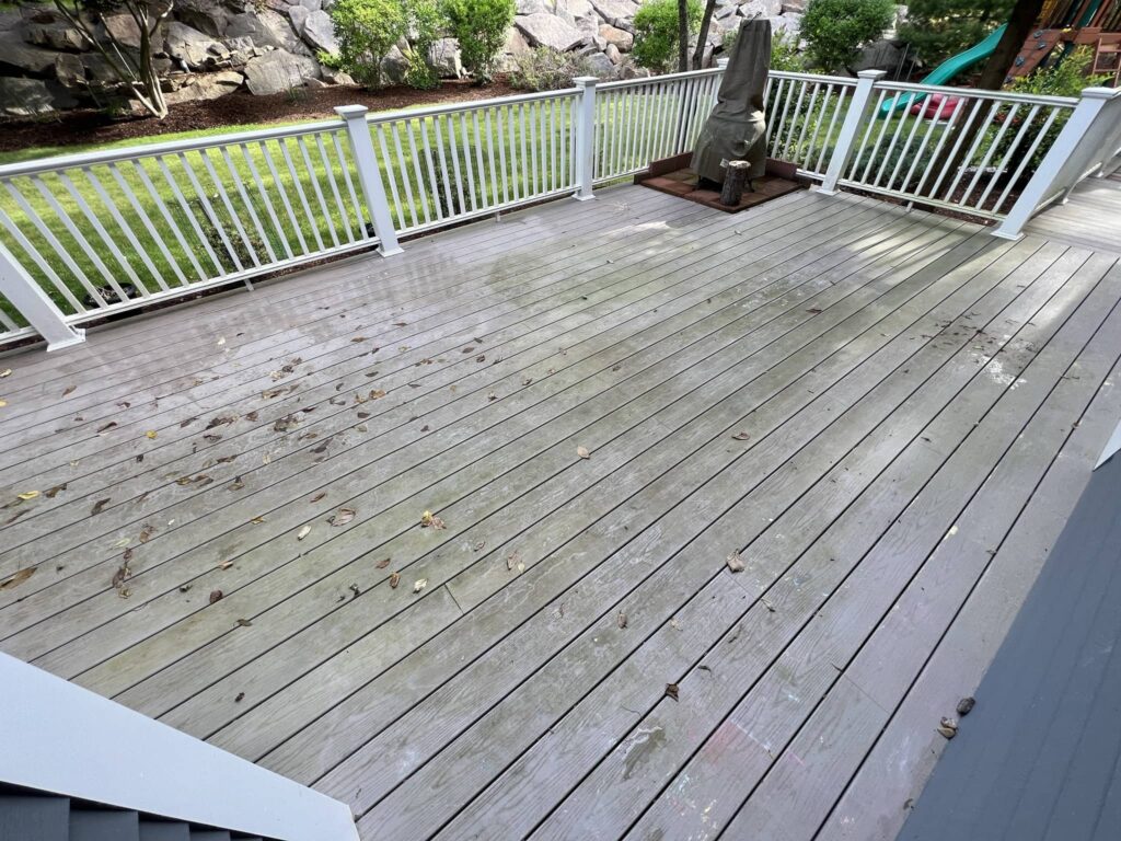 Composite Deck Pressure Washing Before