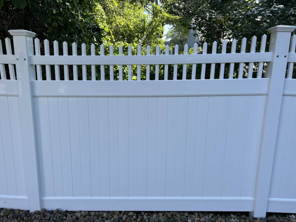 Vinyl Fence Power Washing After